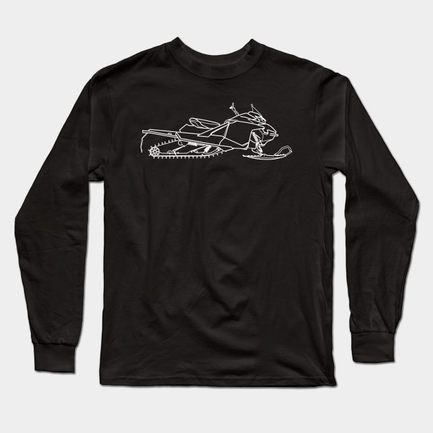 Snowmobile Lynx Long Sleeve T-Shirt by Aurealis